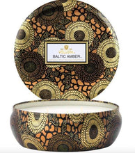 Load image into Gallery viewer, Voluspa Home Decor Baltic Amber 3 Wick Tin Candle