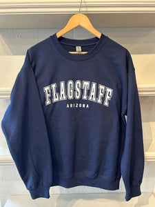 Local Tshirts Custom Flagstaff Collegiate Crew Neck Sweatshirt