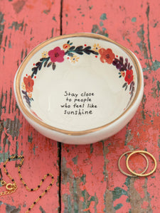 Natural Life Sentiment&Gift Giving Trinket Bowl Sunshine