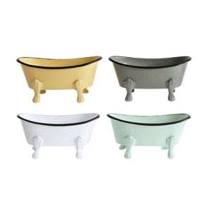 Creative Co-op Soap Dishes Metal Bathtub Soap Dish