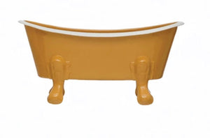 Creative Co-op Soap Dishes Solid Metal Bathtub Soap Dish