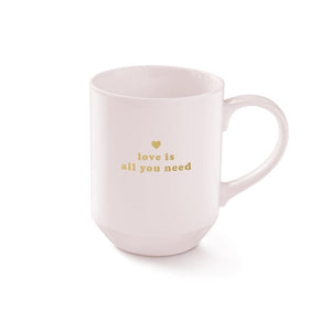 Fringe Studio Drinkware Love Is All You Need Stoneware Mug