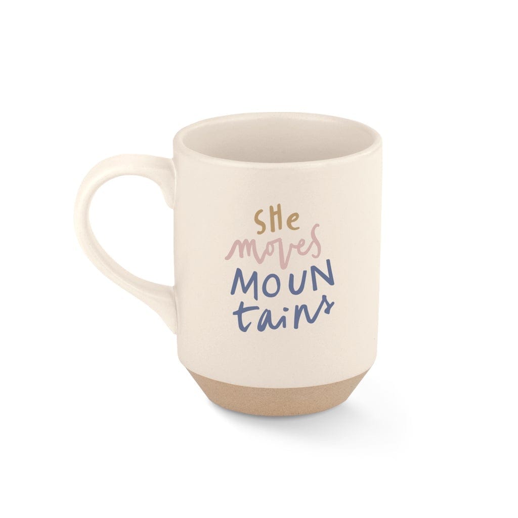 Fringe Studio Drinkware She Moves Mountains Stoneware Mug