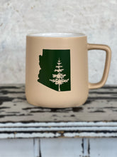 Load image into Gallery viewer, Local Drinkware Arizona Pine Tree 12oz Angled Handle Mug
