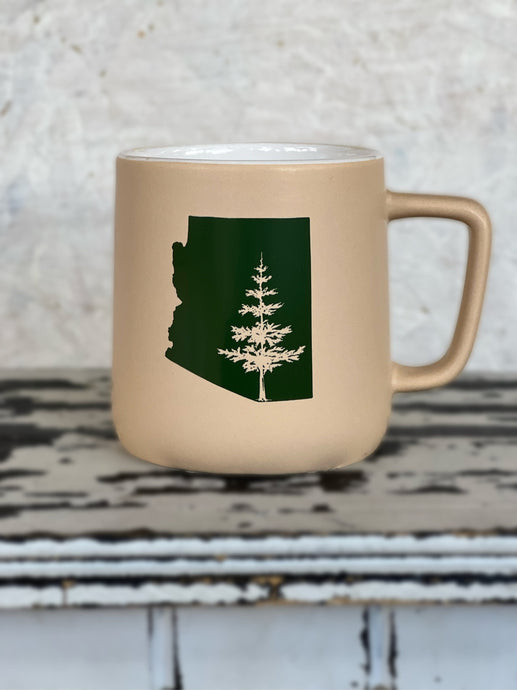 Local Drinkware Arizona Pine Tree 12oz Angled Handle Mug