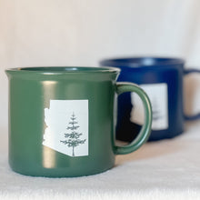 Load image into Gallery viewer, Local Drinkware Arizona Pine Tree 15oz Matte Campfire Mug
