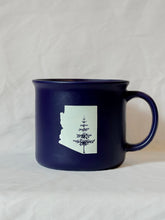 Load image into Gallery viewer, Local Drinkware Arizona Pine Tree 15oz Matte Campfire Mug
