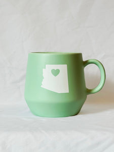 Local Drinkware Arizona State With Heart 16oz Matte Mug