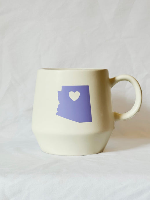 Local Drinkware Arizona State With Heart 16oz Matte Mug