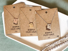Load image into Gallery viewer, Local Jewelry Arizona With Heart Necklace - Rose Gold
