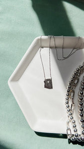 Local Jewelry Arizona With Heart Necklace - Silver