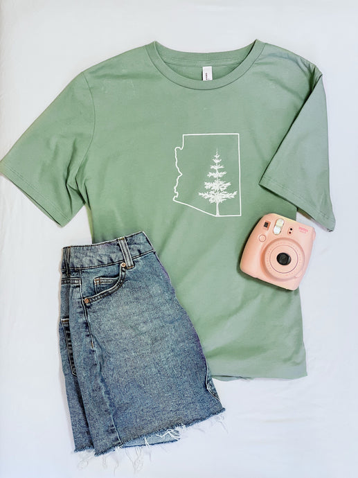 Local Tshirts Custom Arizona Pine Tree Tee