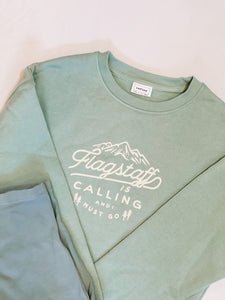 Local Tshirts Custom Flagstaff Is Calling Crew Neck Sweatshirt