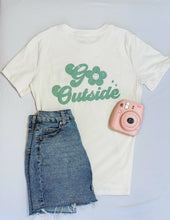 Load image into Gallery viewer, Local Tshirts Custom Retro Daisy Go Outside Tee
