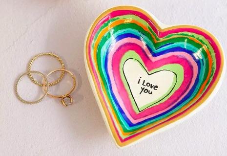 Heart Trinket Dish I Love You