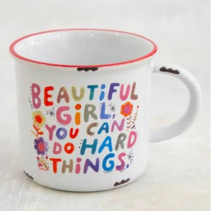 Natural Life Drinkware Camp Mug Beautiful Girl