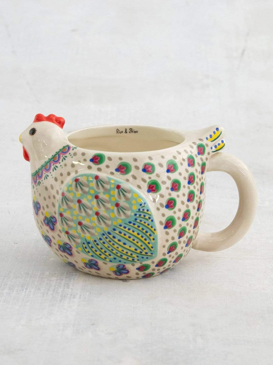 Natural Life Drinkware Folk Mug Penny The Chicken