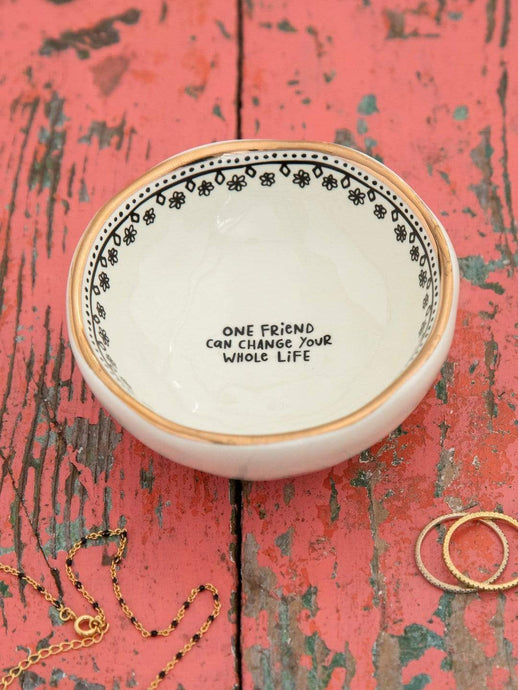Natural Life Sentiment&Gift Trinket Dish One Friend