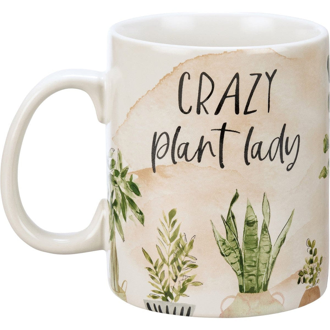 Primitives by Kathy Drinkware Mug Crazy Plant Lady
