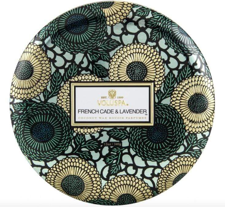 French Cade Lavender 3 Wick Tin Candle