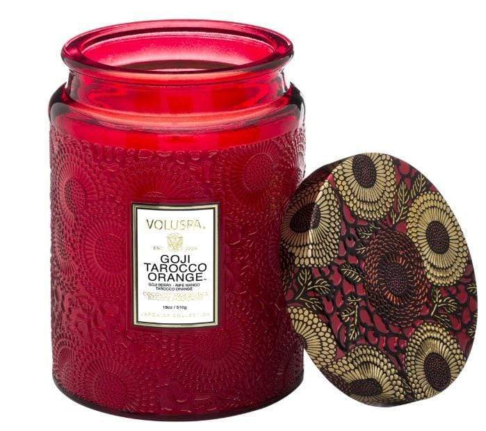 Voluspa Home Decor Goji Tarocco Orange Large Jar Candle