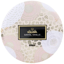 Load image into Gallery viewer, Voluspa Home Decor Santal Vanille 3 Wick Tin Candle
