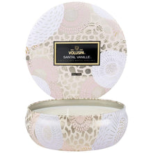 Load image into Gallery viewer, Voluspa Home Decor Santal Vanille 3 Wick Tin Candle
