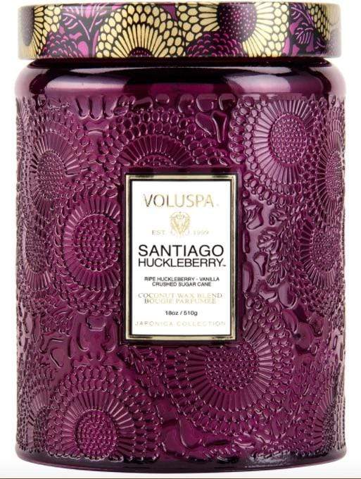 Voluspa Home Decor Santiago Huckleberry Large Jar Candle