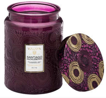 Load image into Gallery viewer, Voluspa Home Decor Santiago Huckleberry Large Jar Candle
